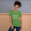 The goal is to be rich. Not to look rich. - Unisex Short Sleeve Jersey T-Shirt Motivational quotes 7810943