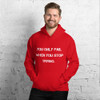 You only fail when you stop trying. - Unisex Hooded Sweatshirt Motivational quotes 7810537