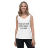 When life gets blurry adjust the focus. - Ladies Missy Fit Ringspun Tank Top Motivational quotes 7810285