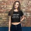 Storms make trees take deeper roots. - Women's Crop Tee Motivational quotes 7811003