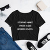 Storms make trees take deeper roots. - Women's Crop Tee Motivational quotes 7811003