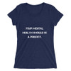 Your mental health should be a priority. - Ladies' Triblend Short Sleeve T-Shirt Motivational quotes 7810959