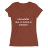 Your mental health should be a priority. - Ladies' Triblend Short Sleeve T-Shirt Motivational quotes 7810959