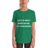 Love is about appreciation, not possessions. - Youth Short Sleeve Tee Motivational quotes 7812340