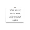 What do you call a bear with no ears? EARS! - Paper Poster Funny quotes 7817707