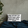 How do you call a pig that does karate? Pork Chop - Pillow Funny quotes 7819669