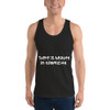 There is beauty in simplicity. - Fine Jersey Tank Top Unisex Funny quotes 7817470