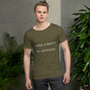 There is beauty in simplicity. - Raw Neck Tee Funny quotes 7816959