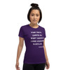 Your time is limited. So don't waste it living someone else's life. - Steve Jobs - Ladies Cotton Short Sleeve T-Shirt Motivational quotes 7814672