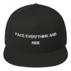 Face everything and rise - Flat Bill Cap Motivational quotes 7820103