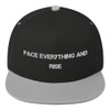 Face everything and rise - Flat Bill Cap Motivational quotes 7820103