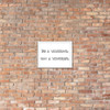 Be a Warrior, not a Worrier. - Matte Paper Framed Poster Funny quotes 7817938