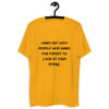 Hang out with people who make you forget to look at your phone. - Fitted Long Sleeve Crew Motivational quotes 7815648