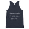 When you are Downie, eat a brownie. - Fine Jersey Tank Top Unisex Funny quotes 7817740