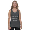 When you are Downie, eat a brownie. - Fine Jersey Tank Top Unisex Funny quotes 7817740