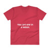 You are one in a melon. - Lightweight Fashion V-Neck T-Shirt Funny quotes 7818530