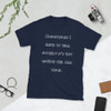 Sometimes I have to tell myself it's not worth the jail time. - Unisex Softstyle T-Shirt Funny quotes 7817967