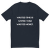 Wasted time is worse than wasted money. - Fitted Long Sleeve Crew Motivational quotes 7815623