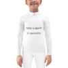 There is beauty in simplicity. - Kids Rash Guard Funny quotes 7817050