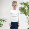 There is beauty in simplicity. - Kids Rash Guard Funny quotes 7817050