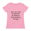 Trust that when the answer is no, there is a better yes down the road. - Ladies Sheer Scoopneck T-Shirt Motivational quotes 7815673