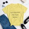 Last name Ever, first name Greatest. - Ladies Ringspun Fashion Fit T-Shirt Funny quotes 7816627