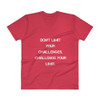Don't limit your challenges. Challenge your limit. - Lightweight Fashion V-Neck T-Shirt Motivational quotes 7814340