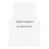There is beauty in simplicity. - Muscle Tank Funny quotes 7817012