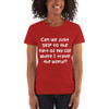 Can we just skip to the part of my life where I travel the world? - Ladies Cotton Short Sleeve T-Shirt Funny quotes 7818706