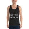 Either you run the day or the day runs you. - Fine Jersey Tank Top Unisex Motivational quotes 7813839