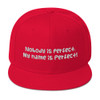 Nobody is perfect. My name is Perfect! - Wool Blend Snapback Funny quotes 7819929