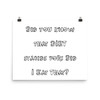 Did you know that DIET stands for: Did I Eat That? - Paper Poster Funny quotes 7819607