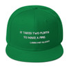 It takes two flints to make a fire. - Louisa May Alcott - Wool Blend Snapback Motivational quotes 7820340