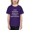 Never discourage anyone who continually makes progress. - Youth Lightweight Fashion T-Shirt Motivational quotes 7815218