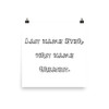 Last name Ever, first name Greatest. - Photo Paper Poster Funny quotes 7816688