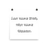 Last name Ever, first name Greatest. - Photo Paper Poster Funny quotes 7816688