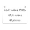 Last name Ever, first name Greatest. - Photo Paper Poster Funny quotes 7816688
