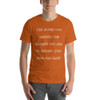 The more you weight, the harder you are to kidnap. Stay safe, eat cake! - Unisex Short Sleeve Jersey T-Shirt Funny quotes 7819568