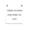 When nothing goes right, go left - Paper Poster Funny quotes 7817214