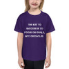 The key to success is to focus on goals, not obstacles. - Youth Lightweight Fashion T-Shirt Motivational quotes 7815057