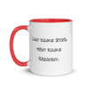Last name Ever, first name Greatest. - Ceramic Mug with Color Funny quotes 7819806