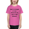 Don't be pushed by your problems. Be led by your dreams. - Youth Lightweight Fashion T-Shirt Motivational quotes 7815210
