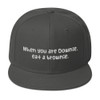 When you are Downie, eat a brownie. - Wool Blend Snapback Funny quotes 7820156