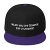 When you are Downie, eat a brownie. - Wool Blend Snapback Funny quotes 7820156