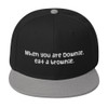 When you are Downie, eat a brownie. - Wool Blend Snapback Funny quotes 7820156