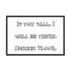 If you fall, I will be there. Signed: Floor. - Matte Paper Framed Poster Funny quotes 7817543