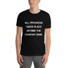 All progress takes place outside the comfort zone. - Unisex Softstyle T-Shirt Motivational quotes 7814112