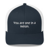 You are one in a melon. - Retro Trucker Cap Funny quotes 7820265