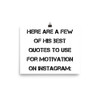 Here are a few of his best quotes to use for motivation on Instagram: - Paper Poster Motivational quotes 7813921