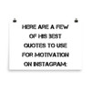 Here are a few of his best quotes to use for motivation on Instagram: - Paper Poster Motivational quotes 7813921
